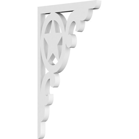 Ekena Millwork Austin Architectural Grade PVC Bracket, 5/8"W X 7"D X 12"H BKTP01X07X12AU